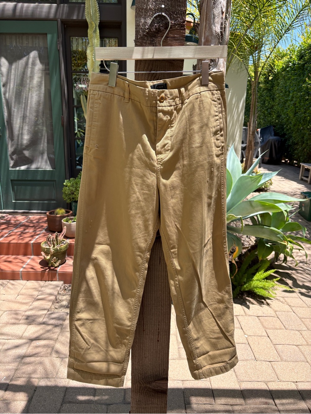 J Crew Classic flat front khaki pants size 6